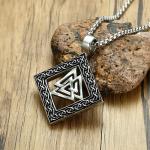 Valknut Odin's Symbol Pendant Necklace 24
