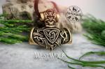 Mjolnir Hammer Pendant with Odin's Wolves Design