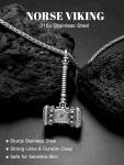Mjolnir Pendant Necklace - Norse Viking Jewelry