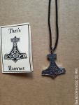 Intricate Pewter Mjolnir Pendant with Detail