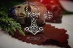 Viking Thor's Hammer Pendant with Triquetra Design