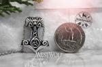 Viking Thor's Hammer Pendant with Triquetra Design