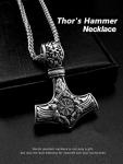 Thor's Hammer Mjolnir Necklace for Men