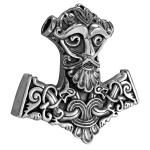 Large Sterling Silver Thor Hammer Pendant