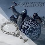 Viking Thor's Hammer Necklaces with Wolf Head Chain
