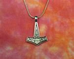 Thor's Hammer Necklace with Rune Mjolnir Pendant