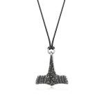 Thor's Hammer Pendant Necklace with Viking Runes