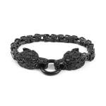 Thor's Hammer Necklace with Viking Wolf Pendant