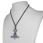 Large Thor's Hammer Mjolnir Pendant Necklace