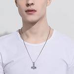 Thor's Hammer Necklace with Abalone Shell & Vegvisir