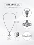 Viking Thor's Hammer Necklace in Sterling Silver