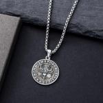 Viking Valknut Pendant Necklace in Sterling Silver