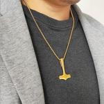 Viking Thor Mjolnir Hammer Necklace for Men