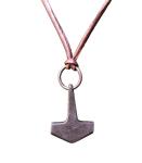 Mjolnir Thor's Pendant - Adjustable Leather Necklace