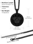 Viking Valknut Amulet Necklace for Men