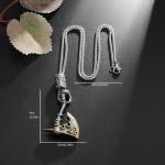 Viking Axe Pendant Necklace in Antique Silver Bronze