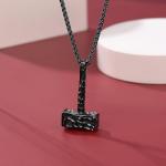 Viking Thor Hammer Pendant Necklace in Stainless Steel