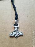 Mjolnir Pendant with Rune Design on Back