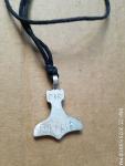 Mjolnir Pendant with Rune Design on Back