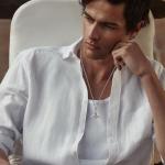 Mjolnir Necklace in Sterling Silver with Vegvisir