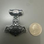 Thor's Mjolnir Hammer Pendant with 24-Inch Chain