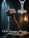 Viking Thor's Hammer Necklace in Sterling Silver