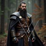 Thor's Hammer Mjolnir Pendant with Elder Futhark Runes