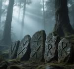 Thor's Hammer Mjolnir Pendant with Elder Futhark Runes