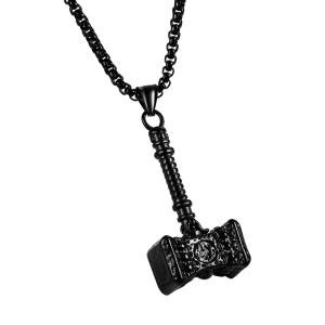 Viking Thor Hammer Mjolnir Pendant Necklace