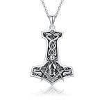 Thor's Mjolnir Necklace in Sterling Silver