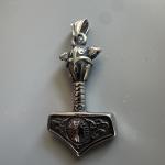Thor’s Hammer Stainless Steel Pendant with Chain