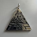Valknut Pendant Necklace in Stainless Steel