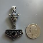 Thor’s Hammer Stainless Steel Pendant with Chain
