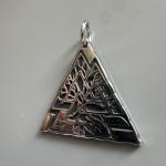 Valknut Pendant Necklace in Stainless Steel