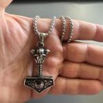 Thor’s Hammer Stainless Steel Pendant with Chain
