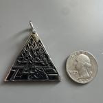 Valknut Pendant Necklace in Stainless Steel