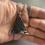 Valknut Pendant Necklace in Stainless Steel