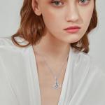 Mjolnir Necklace in Sterling Silver with Vegvisir