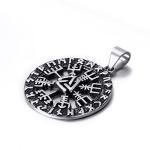 Norse Viking Amulet Necklace with Valknut & Vegvisir