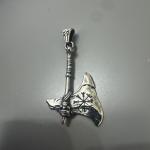 Viking Valknut Axe Pendant Necklace for Men