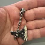 Viking Valknut Axe Pendant Necklace for Men