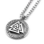 Odin Valknut Necklace - Viking Stainless Steel Pendant