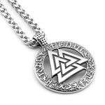 Odin Valknut Necklace - Viking Stainless Steel Pendant