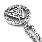 Odin Valknut Necklace - Viking Stainless Steel Pendant