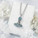 Thors Hammer Hug Necklace for Couples