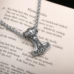 Viking Thor's Hammer Stainless Steel Pendant Necklace