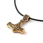 18K Gold Mjolnir Pendant Necklace for All