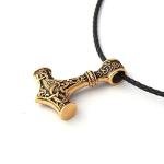 18K Gold Mjolnir Pendant Necklace for All