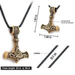18K Gold Mjolnir Pendant Necklace for All