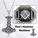 Thor's Mjolnir Necklace in Sterling Silver